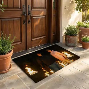 Sam and Colby The Legends of the Paranormal Floor Mat Flannel Rug Ultra Soft, High Water Absorbent & Hypoallergenic, Machine Washable HD Custom Printed Non-Slip Floor Mat for Bathroom, Kitchen Bedroom