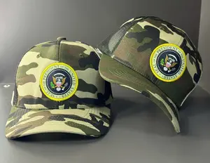 M729 Camo Mesh Baseball Cap – Unisex Adjustable Trucker Hat, Breathable Streetwear Style