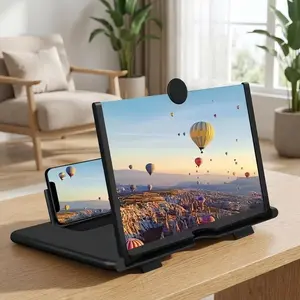 [outdoor fun]Ultra-HD 10 Inch Phone Screen Magnifier, Portable Lazy Stand Cell Phone Amplifier for Movie Night & TikTok outdoorfun