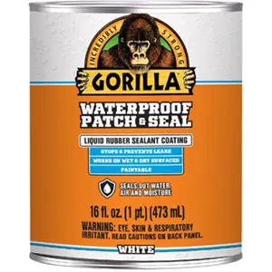 212 MAIN Gorilla Glue 32 oz Waterproof Patch & Seal, White, Paintable Surface