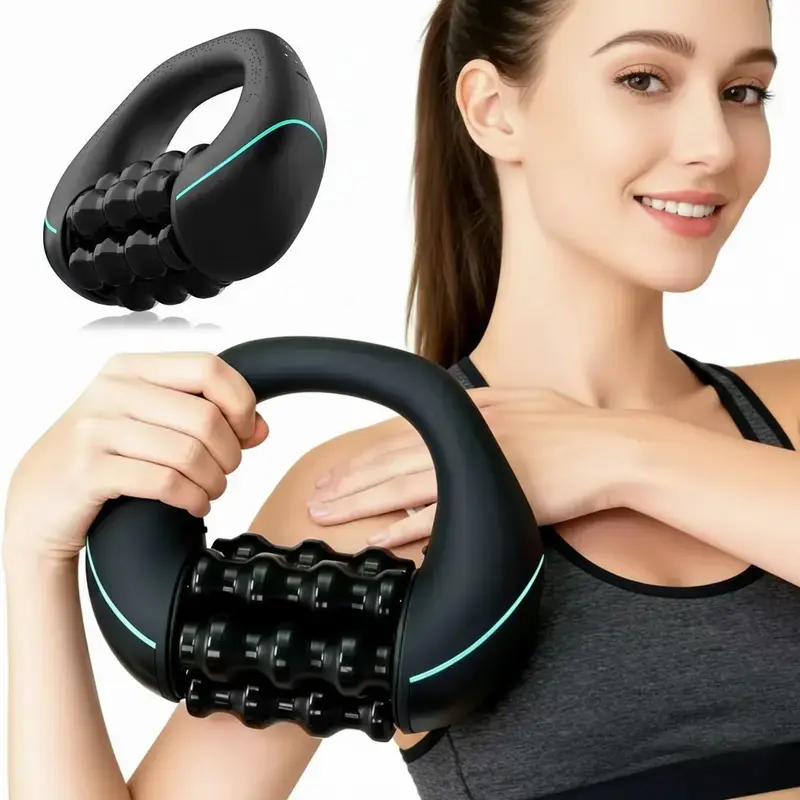 Cordless Rolling Massager, Handheld Electric Body Massager, 3 Speeds, USB Rechargeable Electric Massager for Back, Shoulder, Legs, Electric Roller, USB Rechargeable Massagers