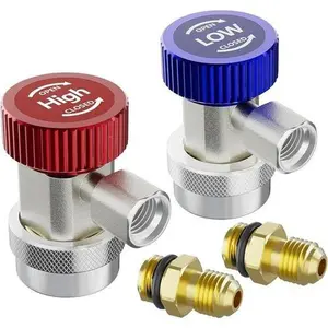 2Pack R134A Quick Connector Adapter Coupler Auto AC Manifold Gauge Low/High HVAC