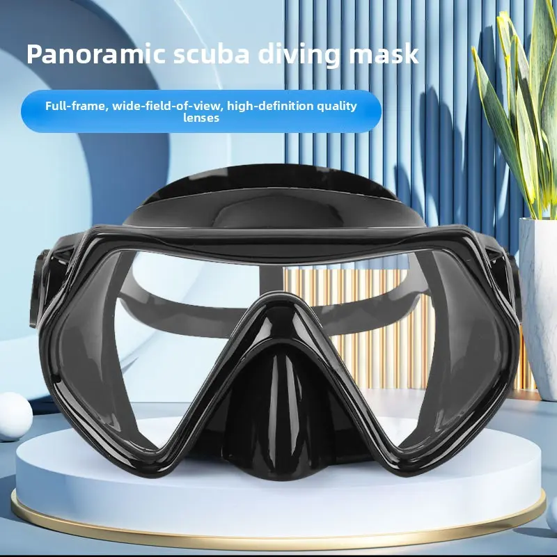 Cross-border supply Free diving goggles high definition light transmission large frame ultra-wide field of view scuba