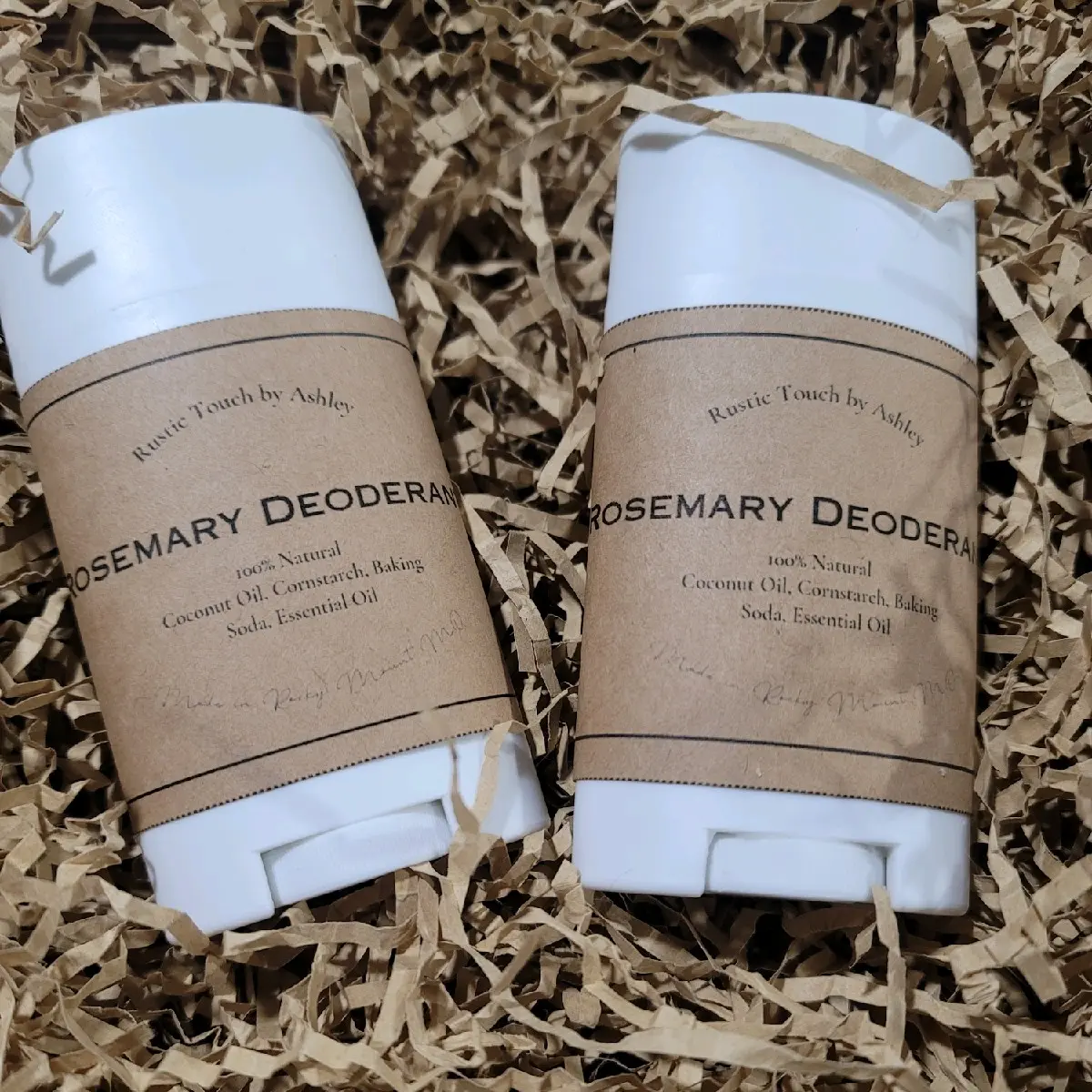 Rosemary Deoderant 100% Natural with Coconut & Essential Oil - Suitable for All Skin Types