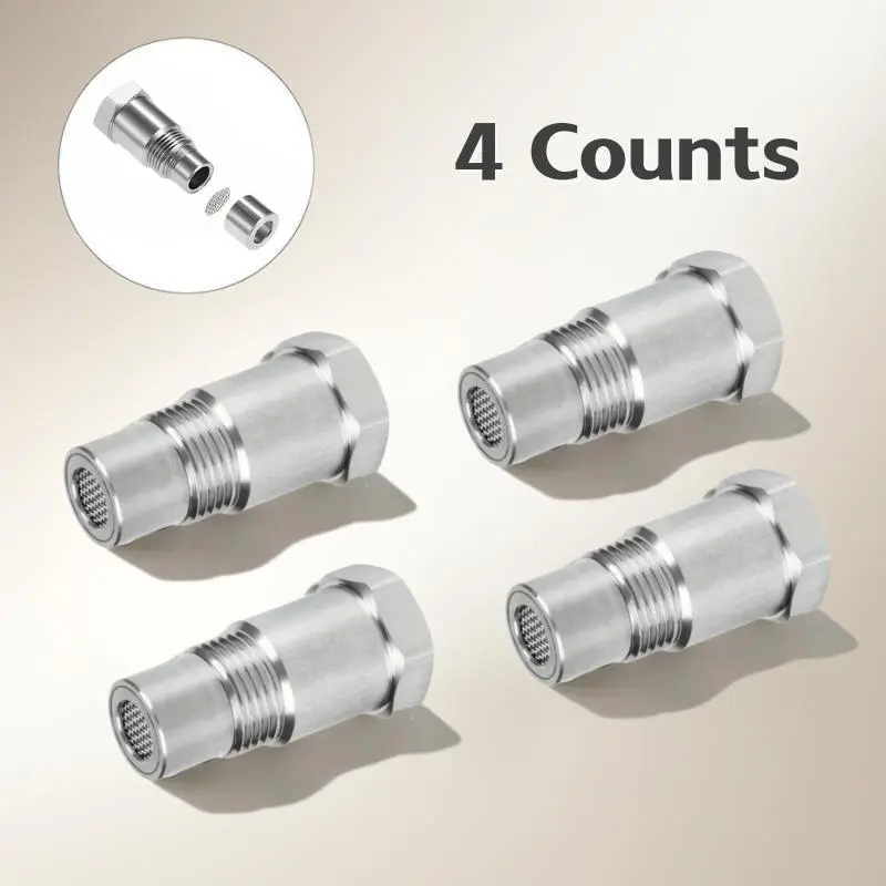 Oxygen Sensor Filter Adapter - New Stainless Steel Extension Pipe Fitting - Car Extension Screw