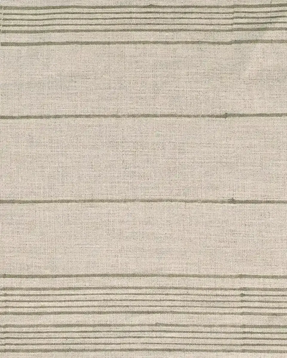 Claura Stripes Hand Block Printed Linen Upholstery Fabric