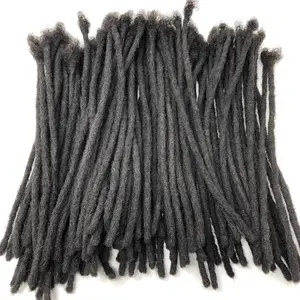 Real Human Hair Afro Kinky Dreadlocks Extensions Handmade Medium 1/4" Width Pencil Sized Various Lengths - 25 LOCS