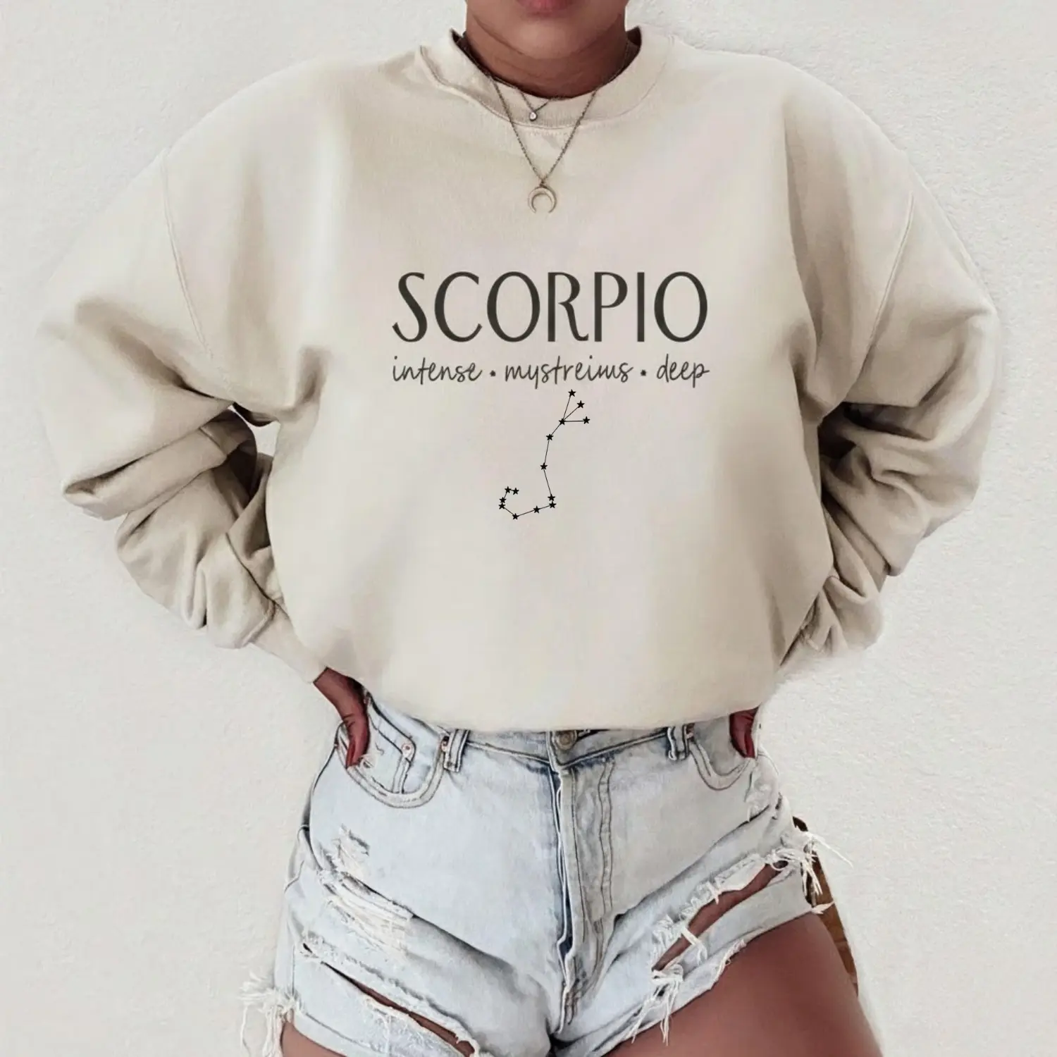 Full 12 Zodiac Sweatshirt, Leo Scorpio Sagittarius Crewneck, Vintage Astrology Shirt with Botanical Letters, Cozy Unisex Horoscope Pullover for Star Sign Lovers