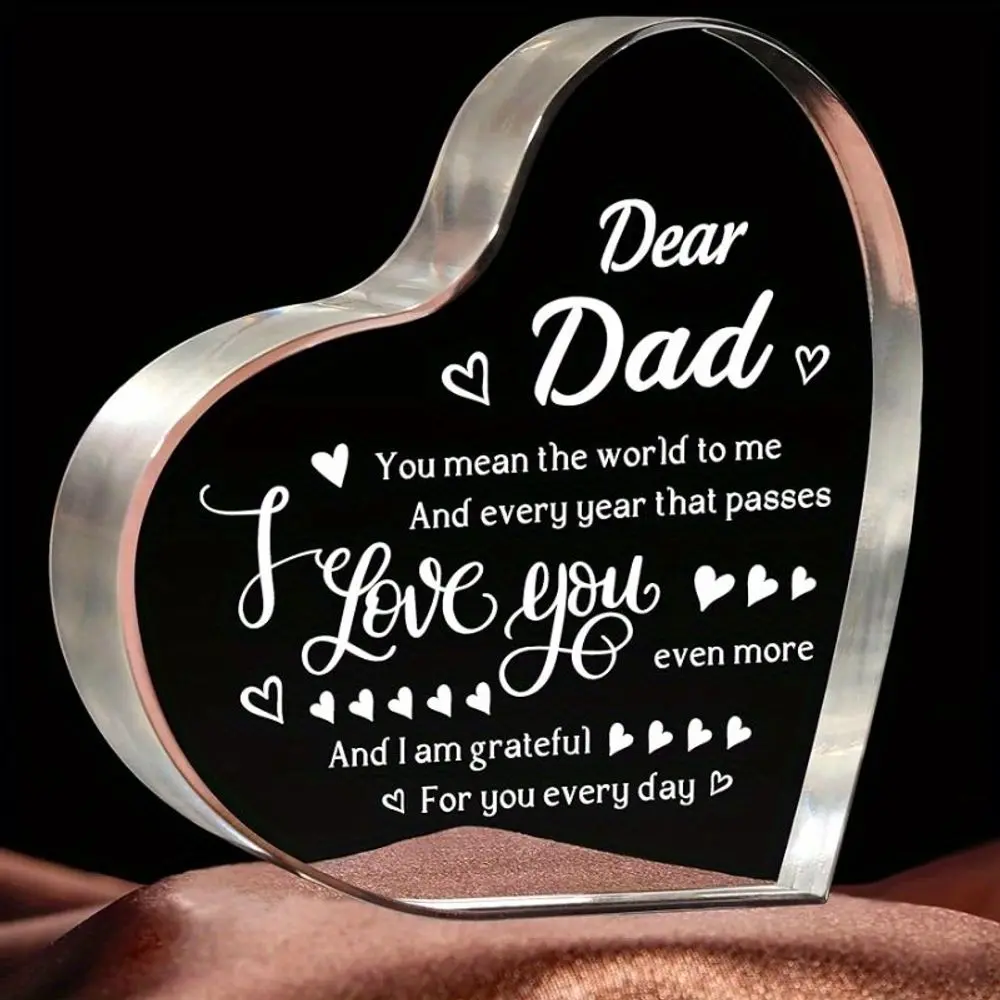 Gifts for Dad Christmas - Engraved I Love You Dad Keepsake - Dad Birthday Gifts from Daughter Son, Gift Ideas for Best Dad Ever, Presents for Christmas Valentines Anniversary Fathers Day