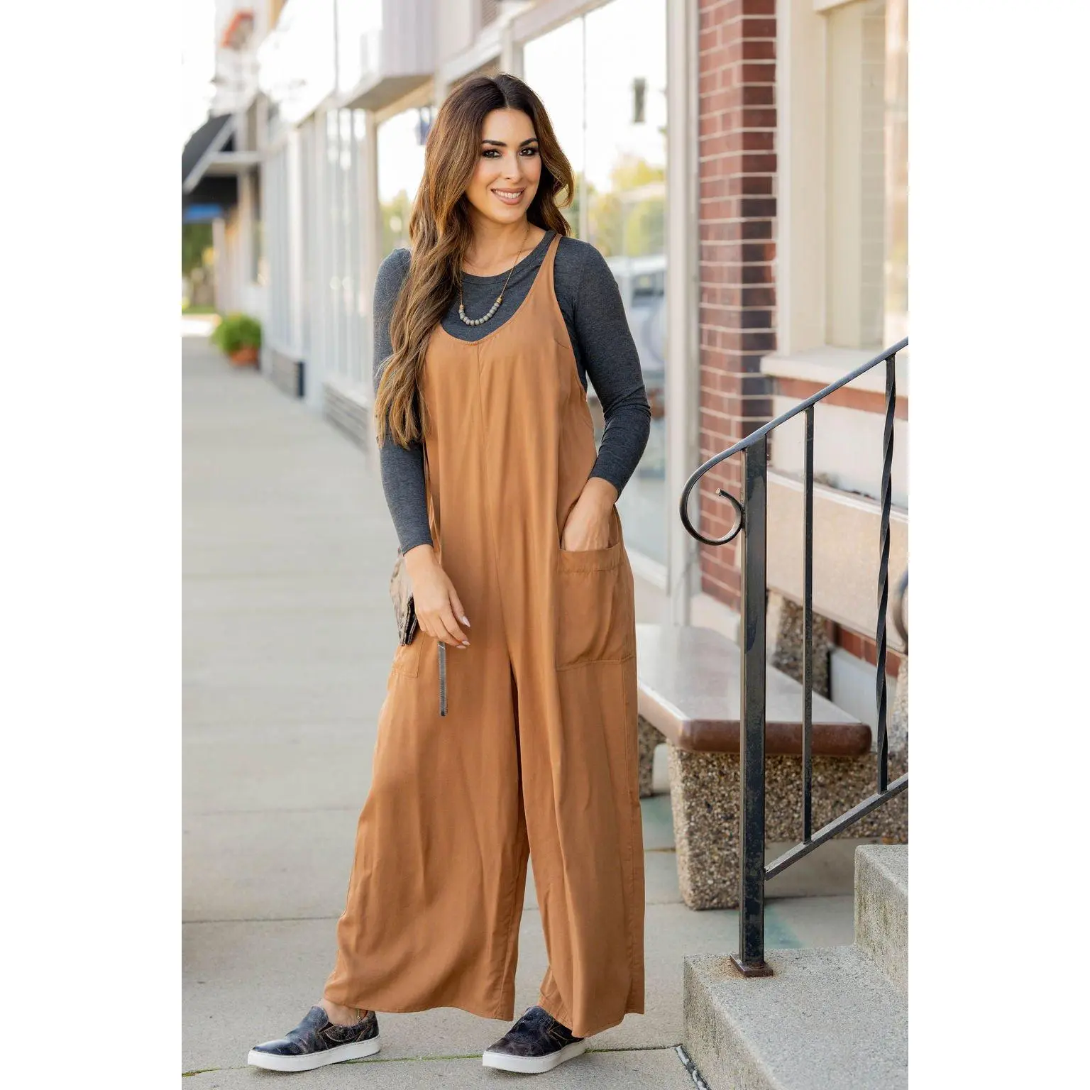 Relaxed Racerback Tank Jumpsuit