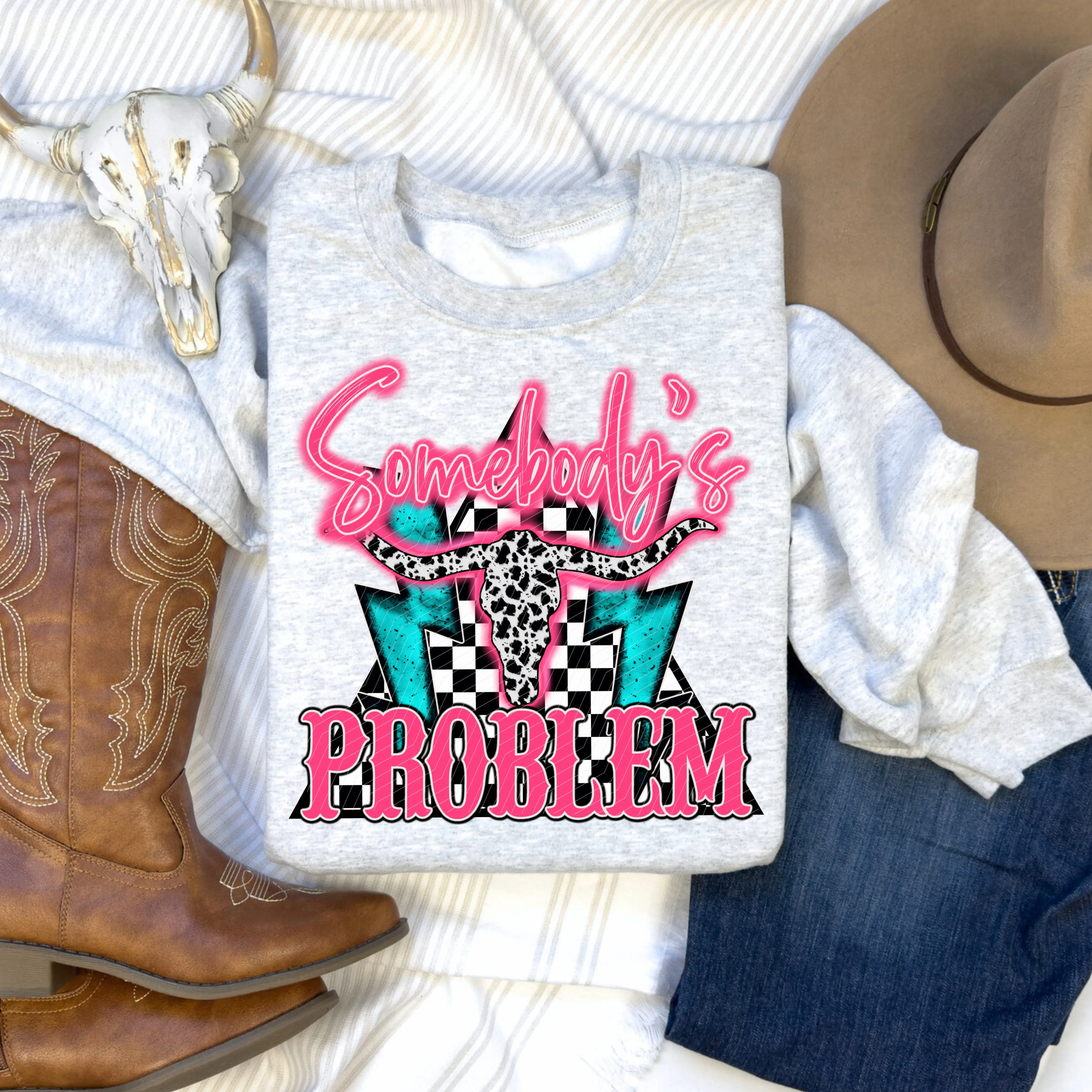 Checkered Problem DTF Transfers - THIS IS NOT A SHIRT