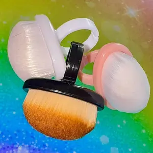 Mini Ring Shaped Nail Dust Nail Soft Hair Cleaning Brush for Nail Art Dust Powder Remover