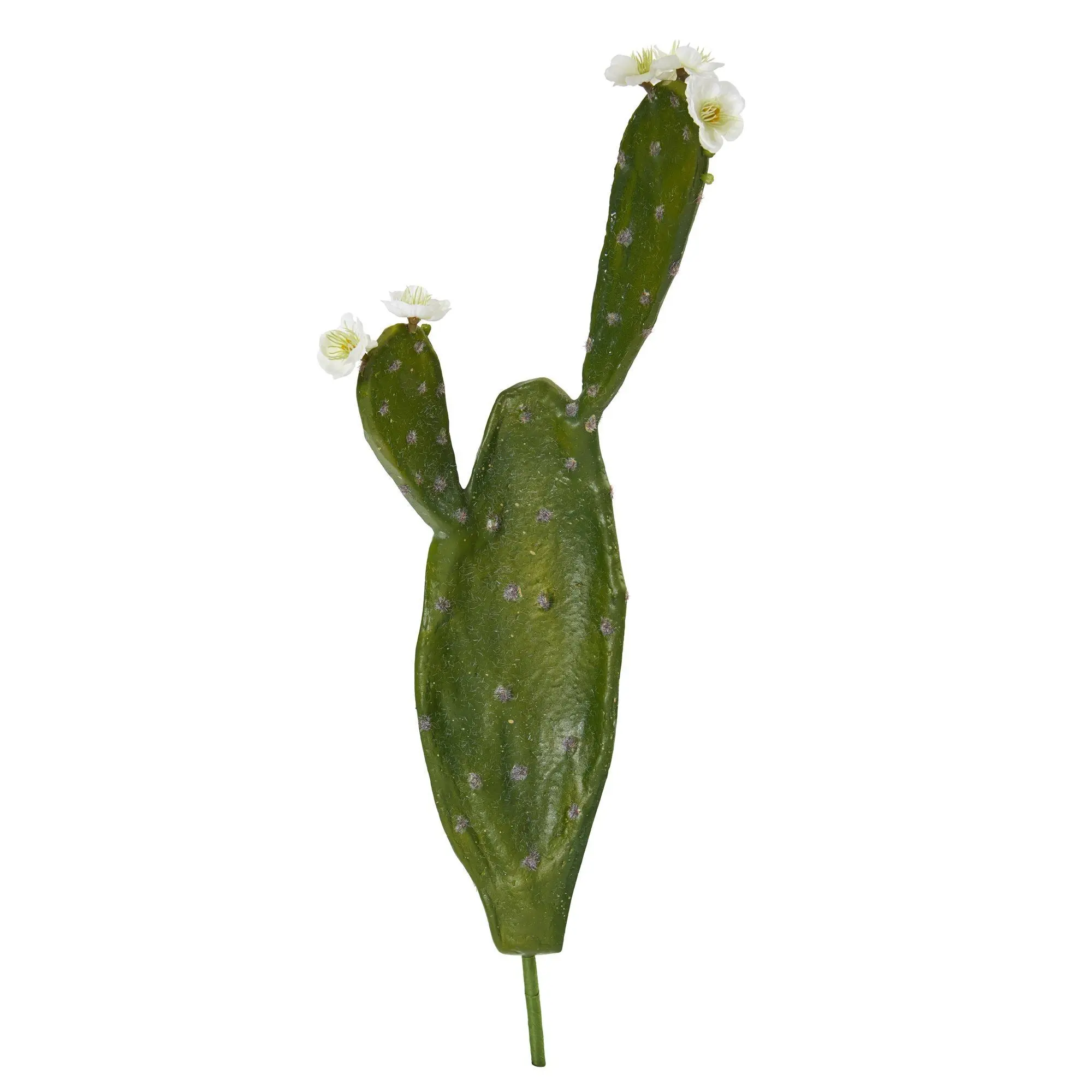 24-in Lifelike Artificial Flowering Cactus Plants (Set of 4) - Flower Design, Southwest Vibes Plant Decor with Lifelike Blooms for Home Decor