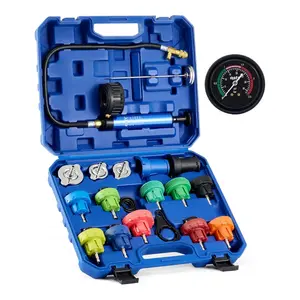 Orion Motor Tech 31 pcs Universal Radiator Pressure Tester Kit, Coolant Pressure Tester Kit with Manual Pump and Color-Coded Test Caps, Coolant Vacuum Refill kit for Cars Motorcycles Trucks Cooling System, Automotive Repair Tools, fathersdaygift