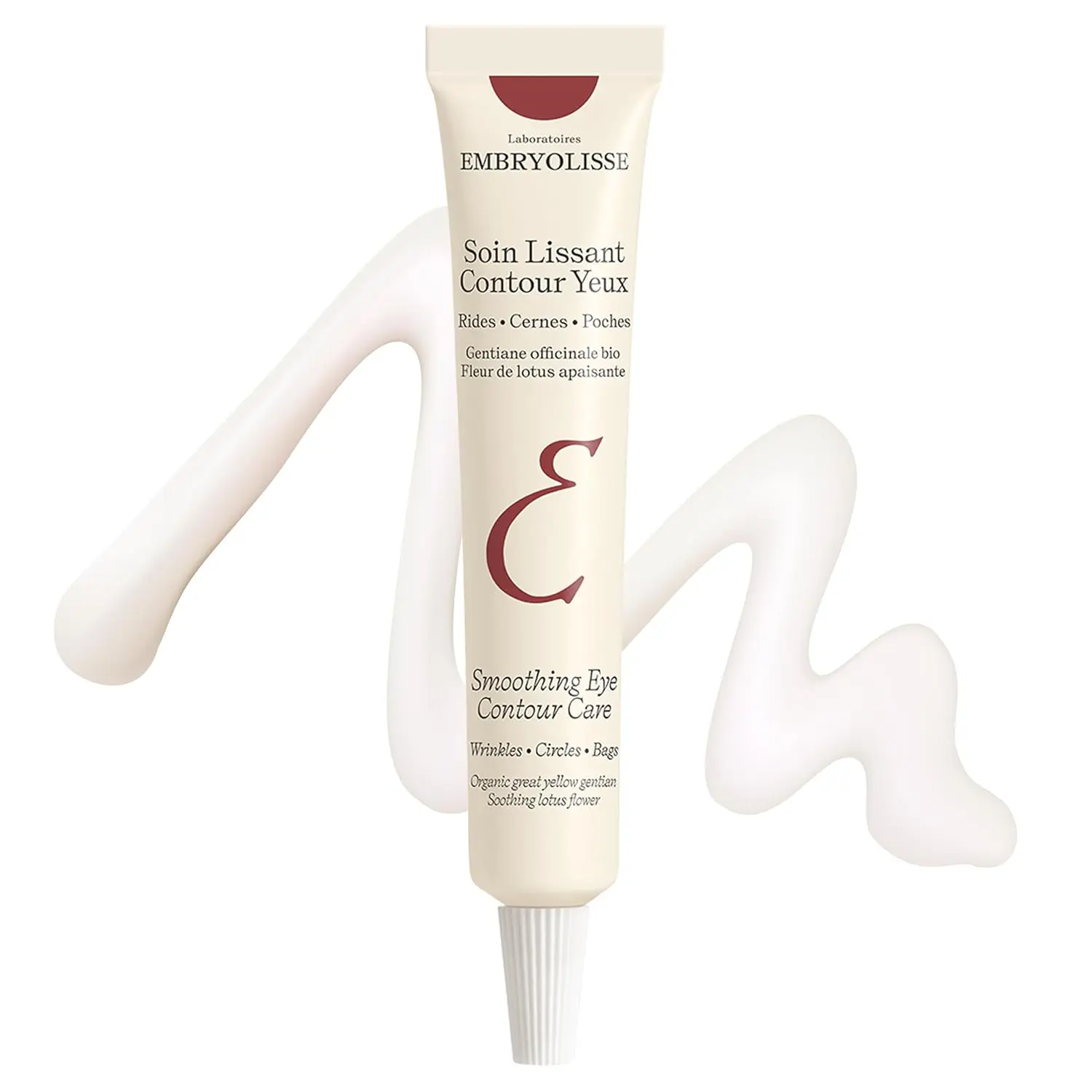 Embryolisse Smoothing Eye Contour Cream, Anti-Aging Eye Treatment for Dark Circles, Puffiness and Fine Lines, Primes for Makeup, Fragrance-Free, 0.50 fl oz