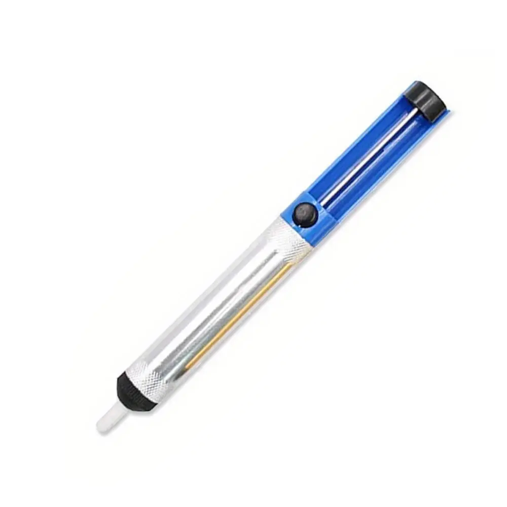 One-Hand Aluminum Vacuum Desoldering Pump with Handle for Soldering Iron: Precision Tool for PCB Solder Removal, Electronic DIY, Computer & Phone Repair. Efficient, Portable, and Essential for Circuit Board Maintenance.