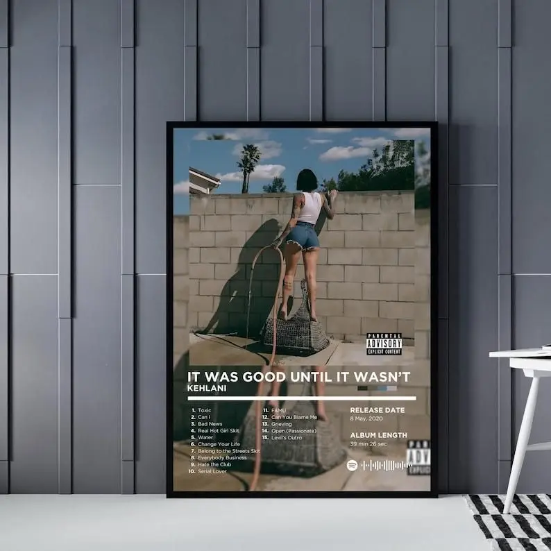 [Up to 65% Off][Free Shipping][No Frame] Kehlani Album Cover Artistic Durable Paper Print Poster Bundle - Classic Rap Music Fantasy Wall Art, Wardrobe/Balcony Accent (20x30,27x40 in Home Decor Supplies, Custom Sizes Available), Kid Room, Frameless