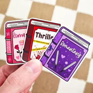Miniature Book Stickers - Vinyl Design for Book Lovers