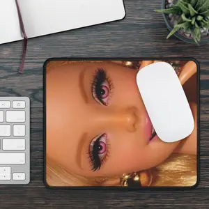 Puff Puff Bling Blonde2 Funny Doll Face Gaming Mouse Pad