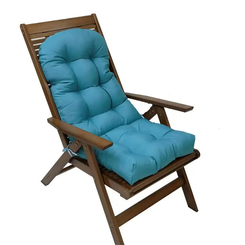 Waterproof, sun-resistant patio cushion for high-back chairs—foldable Adiranda chair cushion for garden/courtyard
