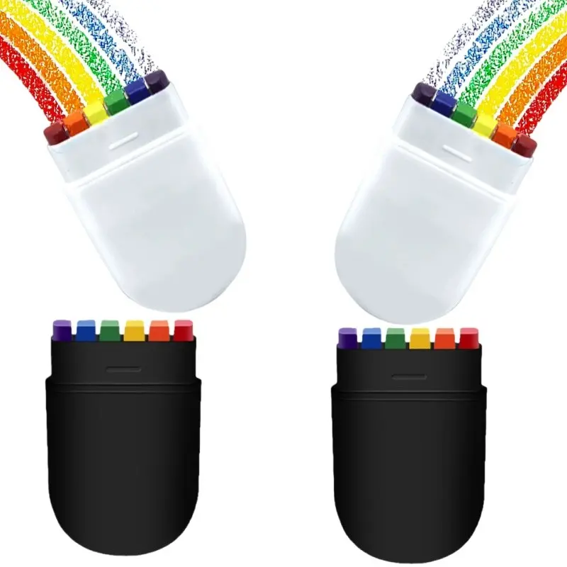 4-pack rainbow colored crayons, office supplies