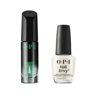 OPI Repair Mode Bond Building Nail Serum & Nail Envy Strengthening Treatment Set - Ulti-Plex Technology, Keratin Protein, Vegan Formula, 0.3 fl oz & 0.5 fl oz, Nail Care, Strong Nails