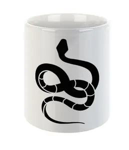 Intoxicated Cosmetics Snake Mug with Black Snake Design