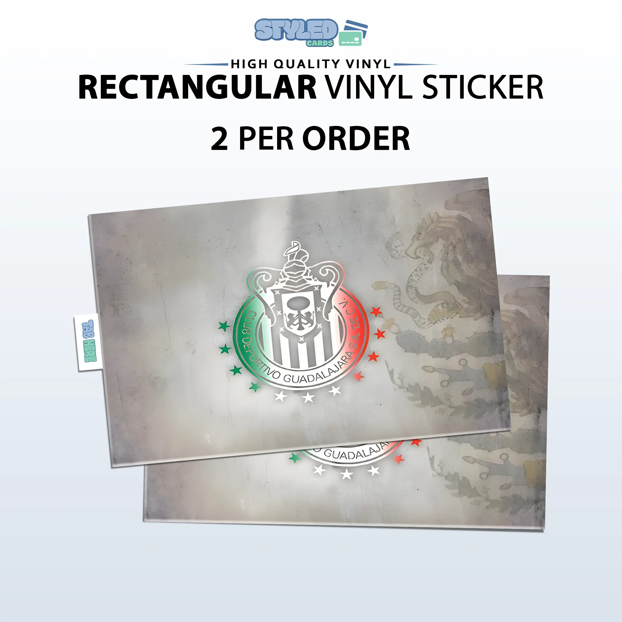 chivas rectangular vinyl sticker