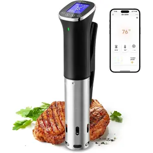 WiFi Immersion Circulator for Sous Vide, IPX7  1000W Sous Vide Cooker, Accurate Sous Vide Machine with Free App Recipes, Stainless Steel Immersion Cooker & Sous Vide Circulator