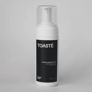 Toastē Sunless Mousse - Express Tanning Mousse with 14% Eco-Certified DHA & Brown Bronzer Base for All Skin Tones - Fast Results & Hydrating Ingredients