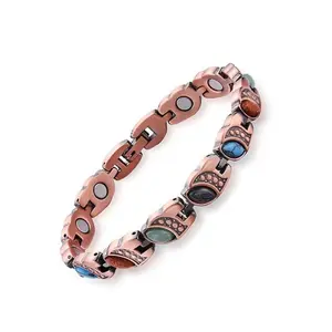 Copper Bracelet for Women,Pure Copper Magnetic Bracelets,Natural Unique Gemstone,Gifts for Women