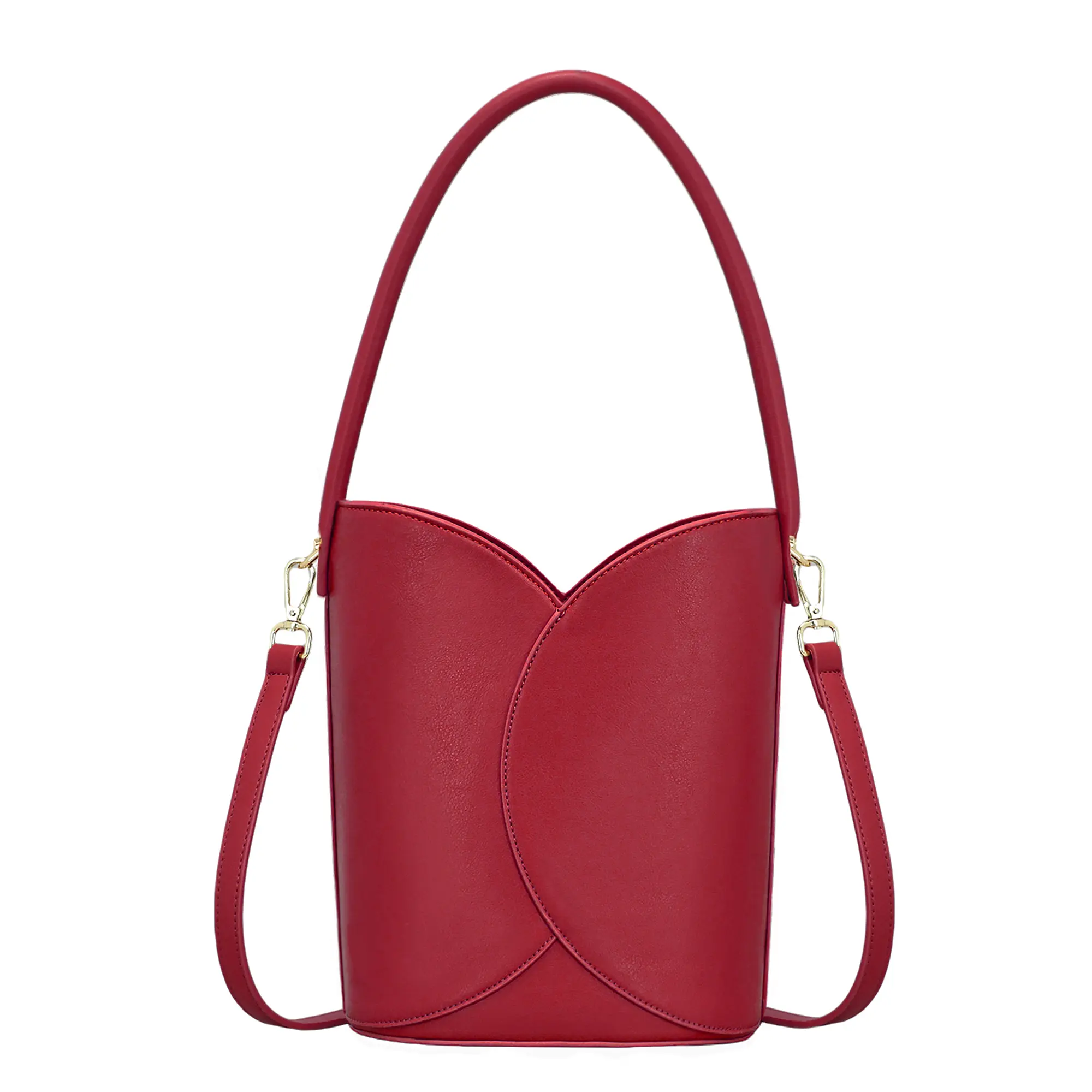 RIVERICH Women's Elegant Vegan Leather Bucket Bag - Casual Crossbody, Fashion Shoulder Style with Adjustable Strap, Fine Stitching, Top-Zip Closure, Casual Crossbody Bag, Fashion Shoulder Bag