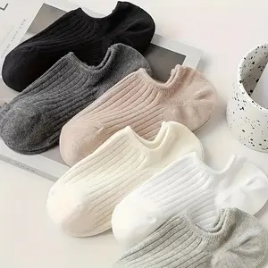 5/6/12/18 Pairs of Fashionable, Versatile, Simple and Easy-to-use Simple Mixed Color Boat Socks, Suitable for Outdoor Wear Minimalist
