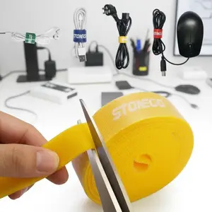 Reusable Magic Cable Ties, Strong Adhesive Back-to-Back Design for Damage-Free Cable Management, Cord Organizer for Electronics, Computers, Home Appliances and Power Cords, Desk Cable Organizer