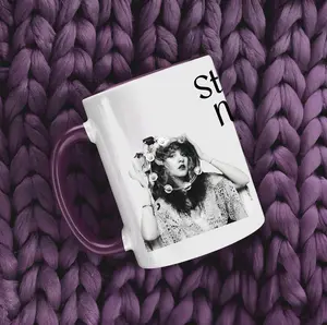 Stevie Nicks Coffee Mug, Music Lover Mug, Rockstar Coffee Cup, Vintage Gift for Stevie Nicks Fan, Retro Musician