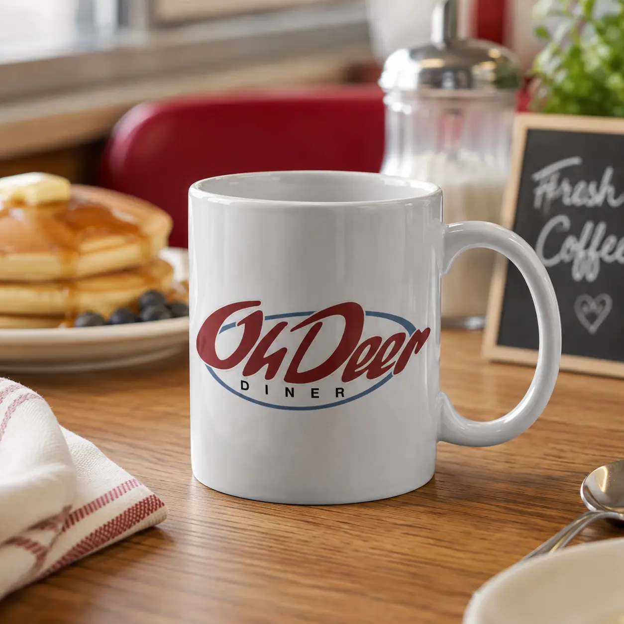 Alan Wake Mug | Oh Deer Mug | Alan Wake Merch | Bright Falls Large Coffee Mug