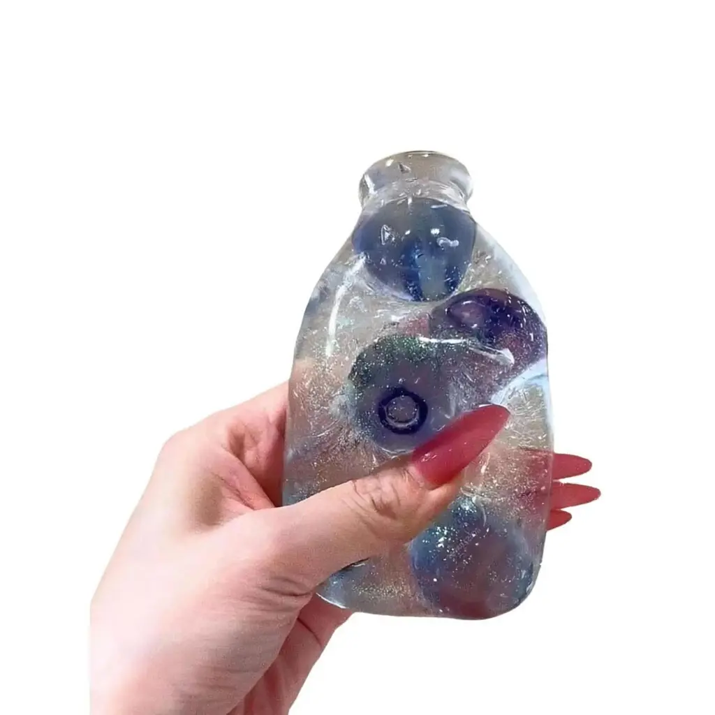 Hard Candy Glass Bottle Bottle Milk Drink Anti for Adults - tactile feature cake or -Painted Triple Snowman -release de daily ba giant c - realistic sq gadget Voice Recordable C axolot fam squ pure tr clea ultra offi phot cream so butte material duck stre
