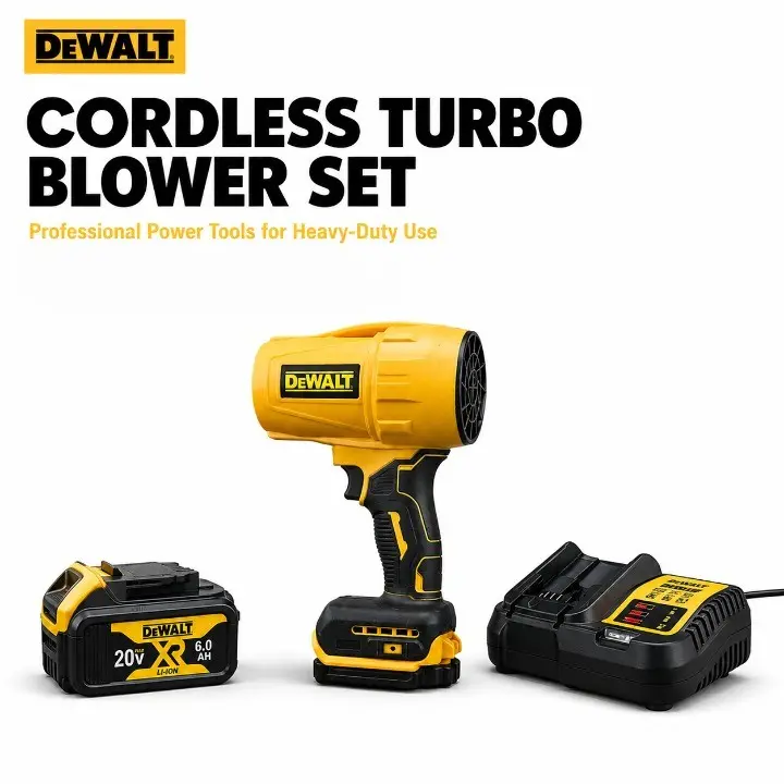 DEWALT 20V Cordless Handheld Blower, High-Power Variable Speed Tool for Home Dust Removal, Garage Cleaning, and Multi-Purpose Outdoor Maintenance