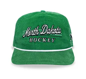 North Dakota Hockey Snapback: Corduroy