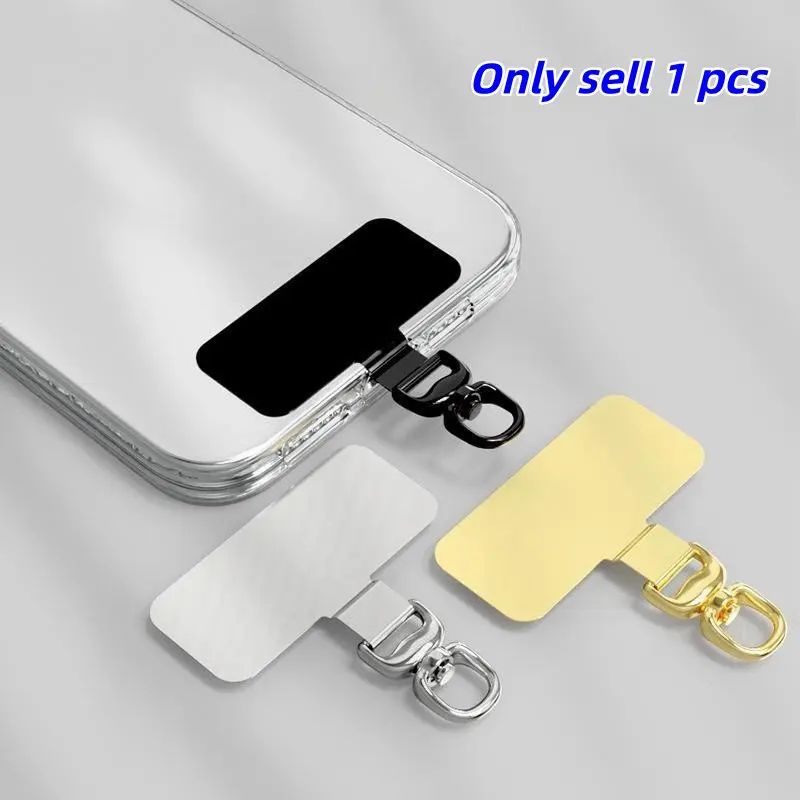 360 Degree Universal Phone Lanyard Sticker, Phone Lanyard Holder, Phone Strap Holder, Cellphone Accessories, Mobile Phone Accessories, Phone Accessories for Women & Men, Metal, Clip, Durable