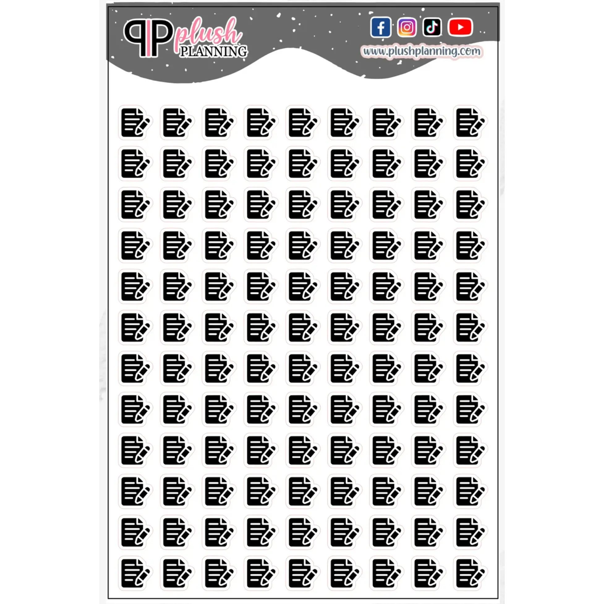 Bill Due Icon Planner Stickers, Bill Due Tracker, Bill Due Monthly