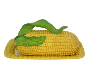 Temp-tations Nostalgic Corn Cob Lidded Butter Dish