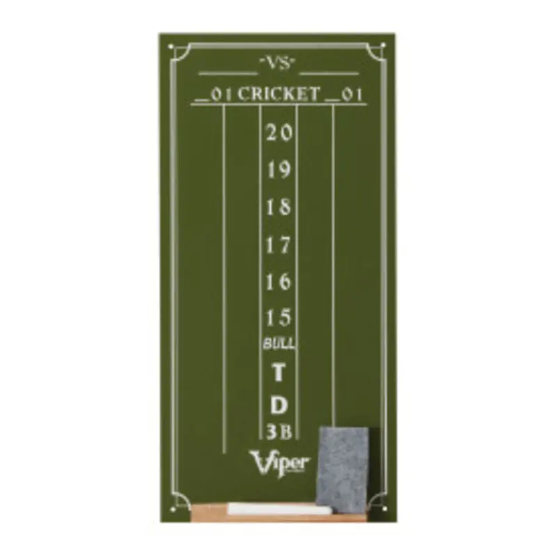 Viper by GLD Products Cricket Chalk Scoreboard, Chalk-Included Score Tracking Tool, Available in 2 Sizes, Easy-to-Wipe Clean Sports & Outdoor Accessory, Includes Chalk
