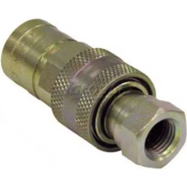 Buyers Products B919531 Sleeve Type Quick Detach Hydraulic Coupler - B40005, Single Act., Zinc Plated, 0.75 in. NPTF Port Assembly