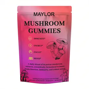 12-in-1 Super Mushroom Gummies – A mushroom blend featuring lion’s mane, turkey tail, organic reishi, cordyceps, and more. Non-GMO, suitable for adults, and designed for daily wellness. 60 gummies per bottle.