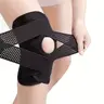Adjustable Knee Brace with Side Stabilizers - Medium Stretch Fabric, Pull-On Closure, Breathable Mesh & Ergonomic Design for Meniscal Tear Support, Uncharged Professional Knee Stability Brace for Sports & Daily Use, Knee Brace for Sports