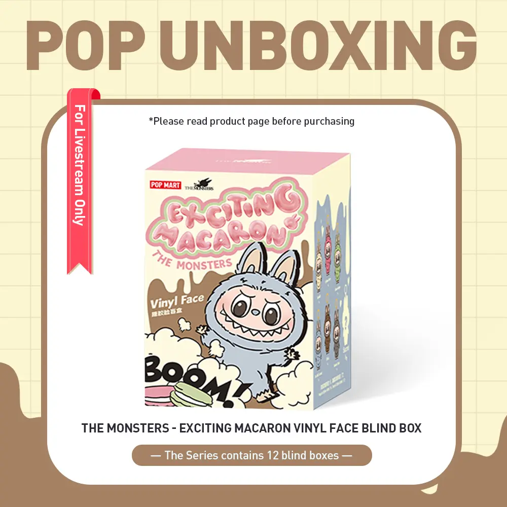 unboxing - THE MONSTERS - Exciting Macaron Vinyl Face Blind Box