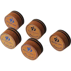 5PCS Packed Premium Laminated Billiard Pool Cue Tips With Max Grip Power