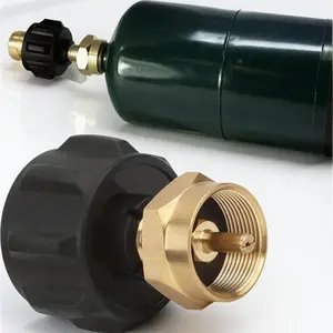 Propane Refill Adapter, Propane Tank Conversion Adapter, Portable Gas Bottle Connection Adapter, Gas Tank Conversion Tool for Outdoor Camping, Camping Accessory