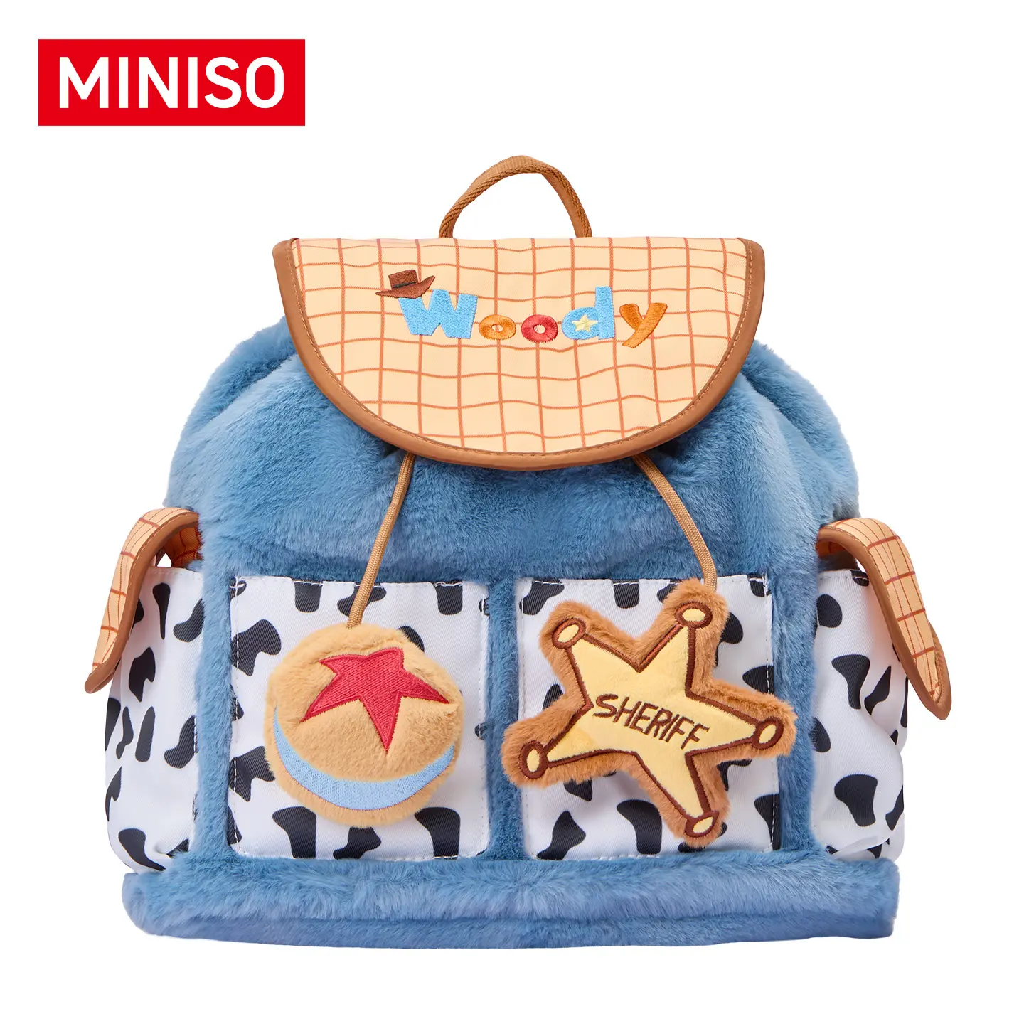 MINISO x Disney Pixar Toy Story Backpack - Woody & Buzz Lightyear Themed Lightweight School Bag for Travel & Everyday Use, Back To School